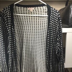 Polkadot Cardigan Sweater Lightweight